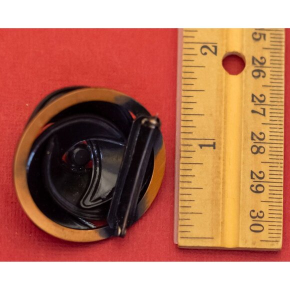 Vintage Victorian Vortex Spiral Elegant Brooch - F40 - Picture 3 of 3